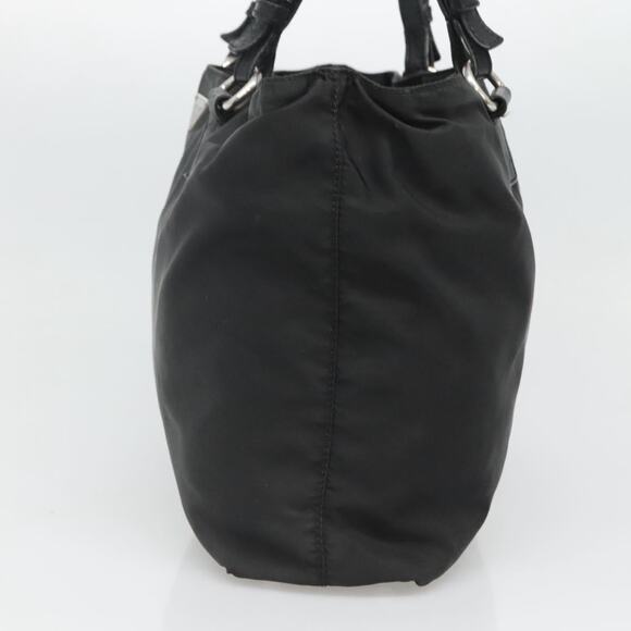 PRADA Tote Bag Nylon Black Silver - Picture 5 of 13